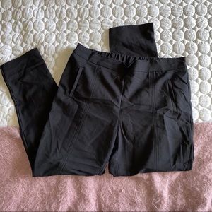 Black pants with strip design
